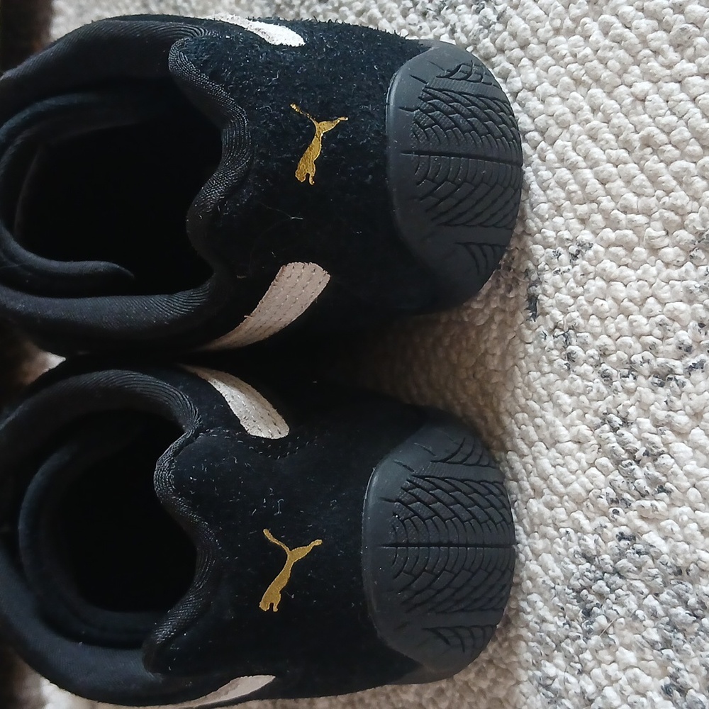 Puma Speedcat  Black and White Sneakers with Charms - Picture 5 of 8